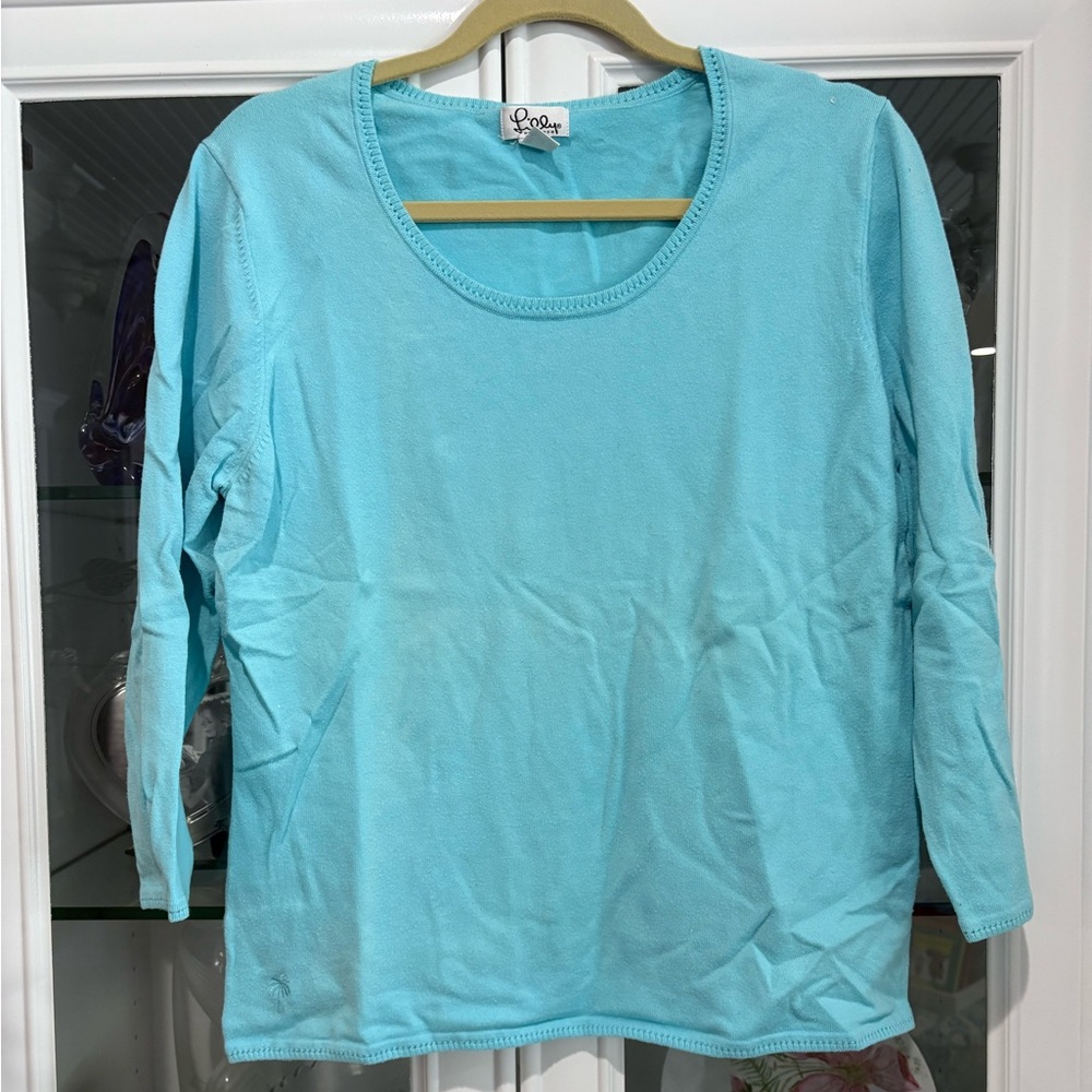 Lily Pulitzer Blue Long Sleeve Top